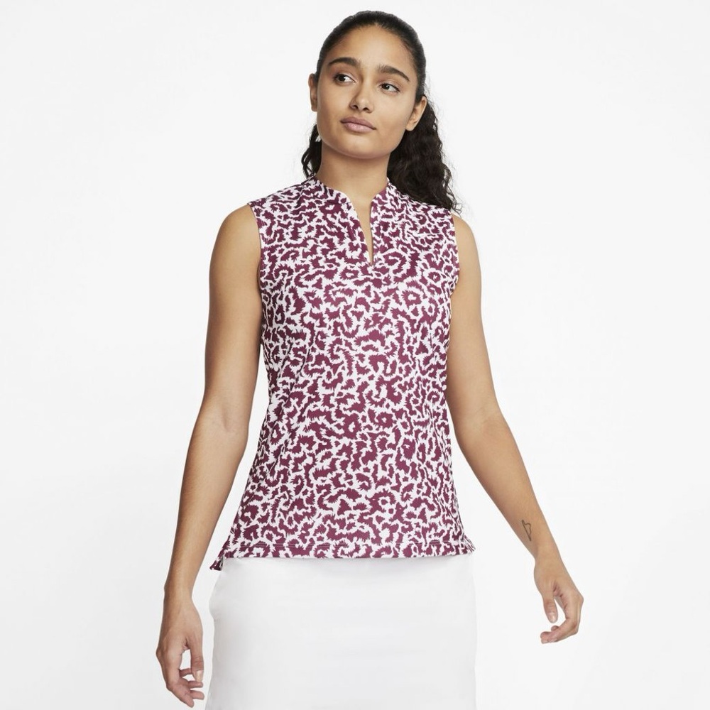 Nike Dri-Fit Sleeveless Golf Top - Animal Print (Size: Small)